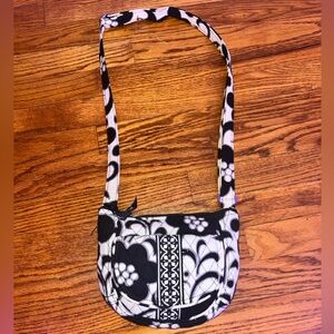 Black and White Vera Bradley Crossbody Purse